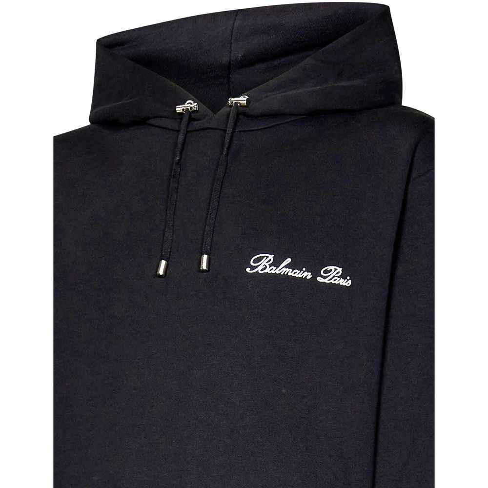 Black Cotton Sweatshirt