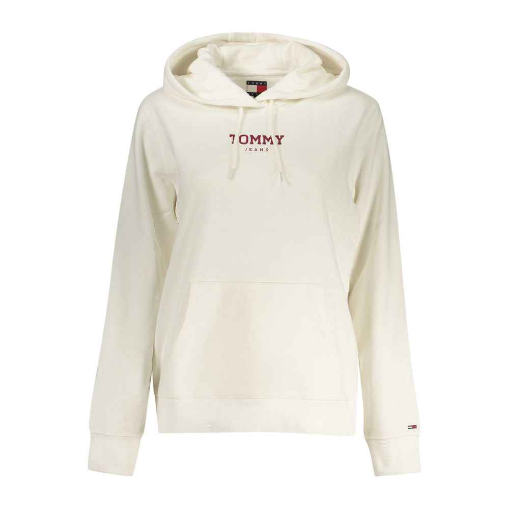 White Cotton Women Sweatshirt