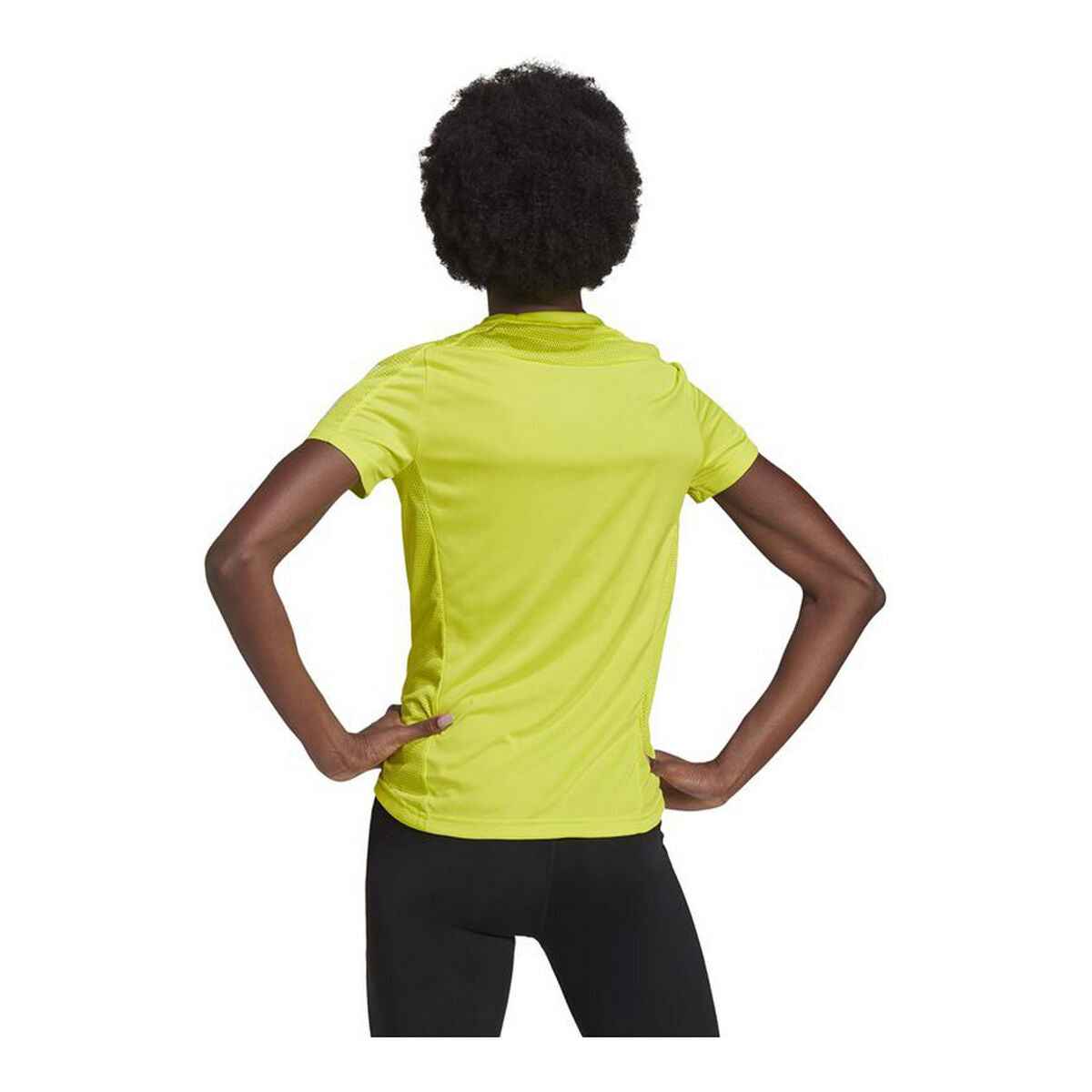 Women’s Short Sleeve T-Shirt Adidas Own The Run Yellow