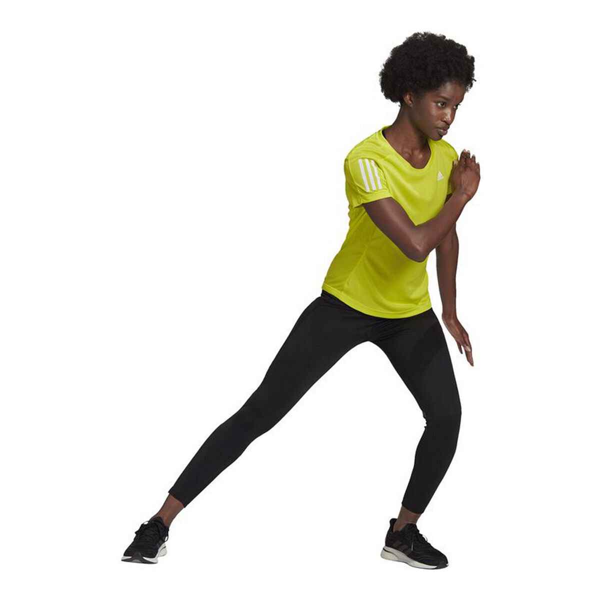 Women’s Short Sleeve T-Shirt Adidas Own The Run Yellow