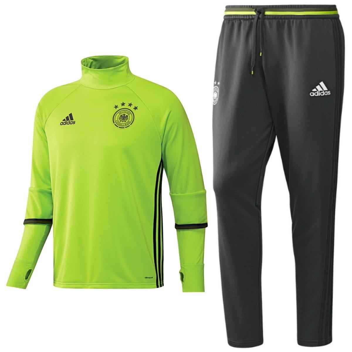 Germany Training Technical Soccer Tracksuit Euro 2016 Fluo - Adidas