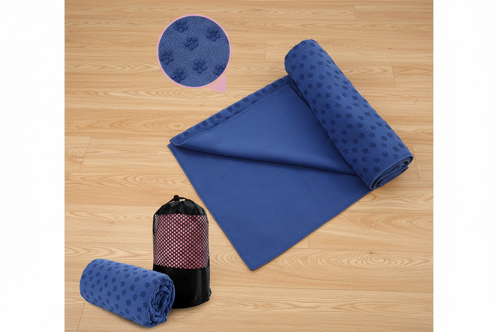 Rutschfestes Yoga-Handtuch 183x63cm - Antibakteriell & Schnelltrocknend