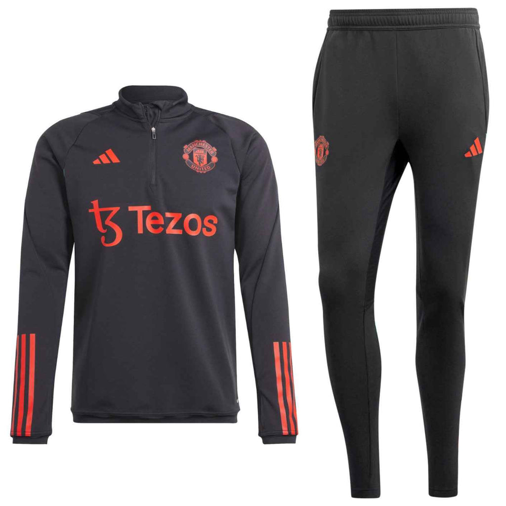 Manchester United black training technical tracksuit 2023/24 - Adidas