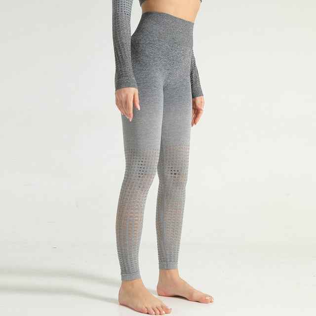 High Waist Leggings Women Hollow Out Push Up  Workout Leggins Mujer Exercise Fitness Female Pants Fitness Jeggings